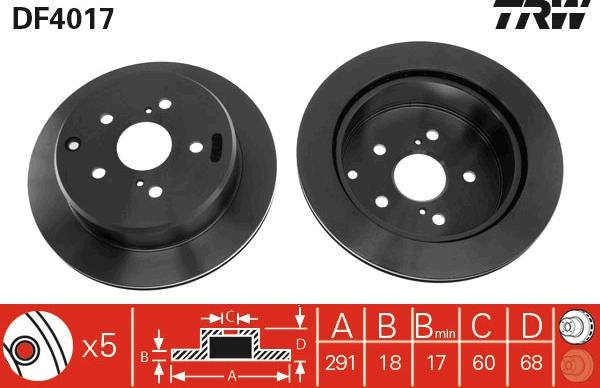 TRW DF4017 - Kočioni disk www.molydon.hr