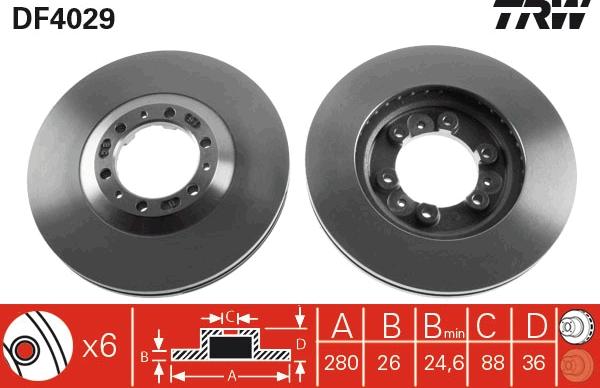 TRW DF4029 - Kočioni disk www.molydon.hr