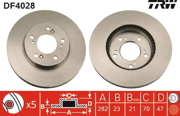 TRW DF4028 - Kočioni disk www.molydon.hr