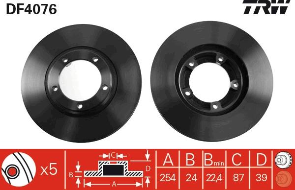 TRW DF4076 - Kočioni disk www.molydon.hr