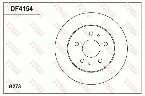 TRW DF4154 - Kočioni disk www.molydon.hr