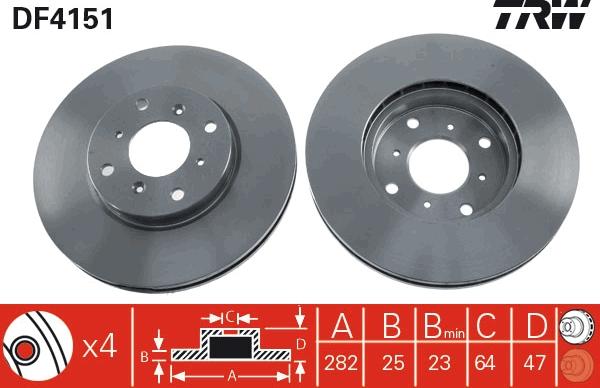 TRW DF4151 - Kočioni disk www.molydon.hr