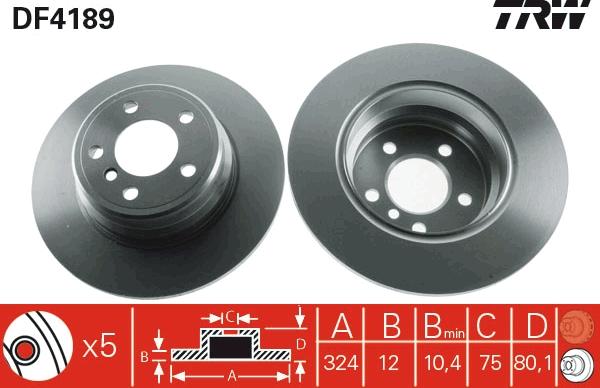 TRW DF4189 - Kočioni disk www.molydon.hr