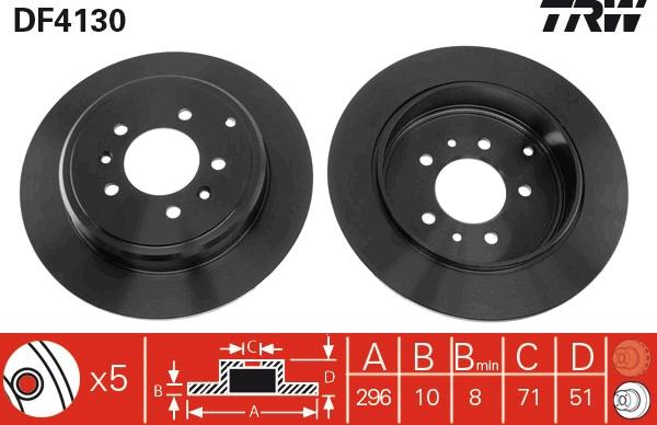 TRW DF4130 - Kočioni disk www.molydon.hr