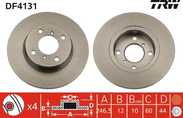 TRW DF4131 - Kočioni disk www.molydon.hr