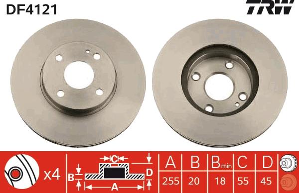 TRW DF4121 - Kočioni disk www.molydon.hr