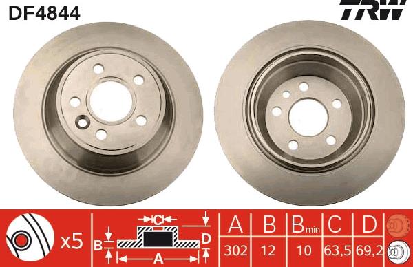 TRW DF4844 - Kočioni disk www.molydon.hr