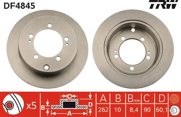 TRW DF4845 - Kočioni disk www.molydon.hr