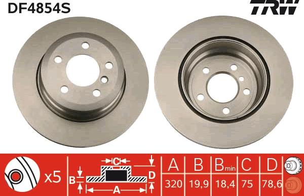 TRW DF4854S - Kočioni disk www.molydon.hr