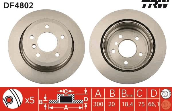 TRW DF4802 - Kočioni disk www.molydon.hr