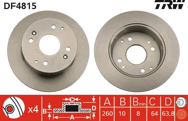 TRW DF4815 - Kočioni disk www.molydon.hr