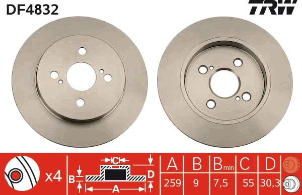 TRW DF4832 - Kočioni disk www.molydon.hr