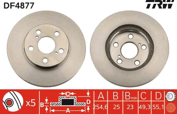 TRW DF4877 - Kočioni disk www.molydon.hr