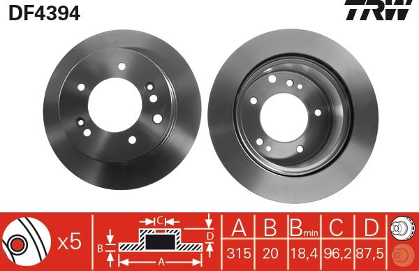 TRW DF4394 - Kočioni disk www.molydon.hr