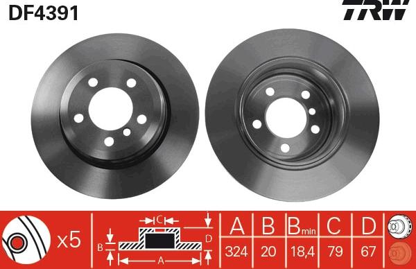 TRW DF4391 - Kočioni disk www.molydon.hr