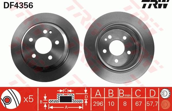 TRW DF4356 - Kočioni disk www.molydon.hr