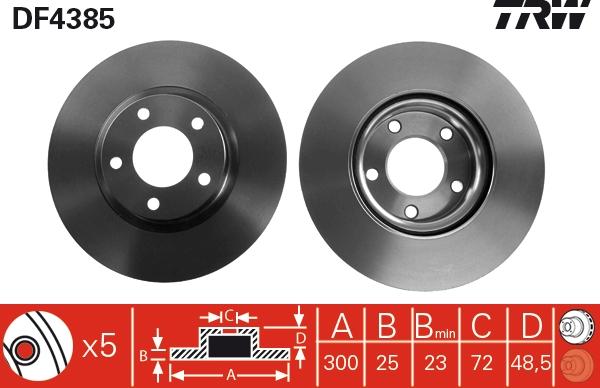 TRW DF4385 - Kočioni disk www.molydon.hr