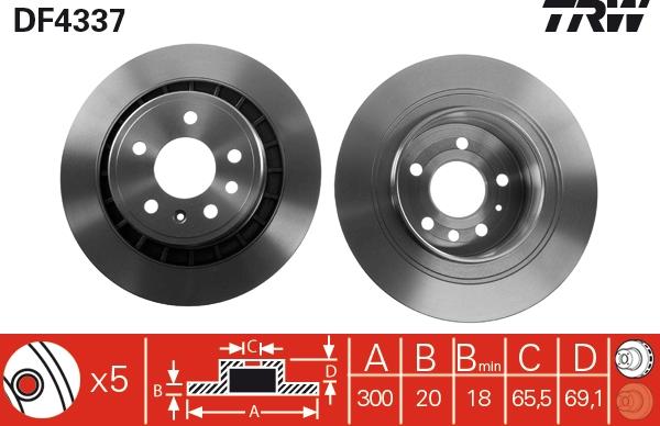 TRW DF4337 - Kočioni disk www.molydon.hr