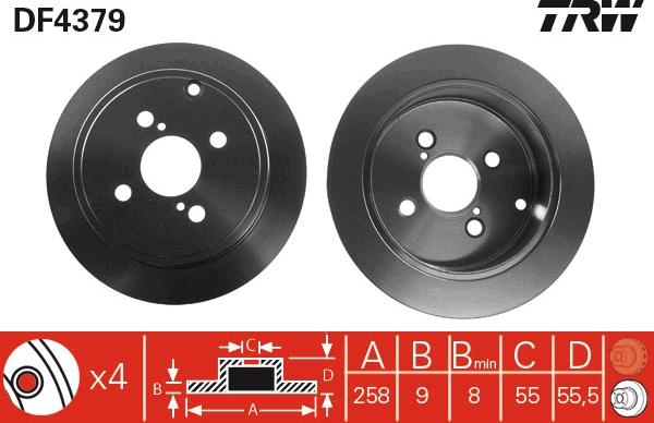 TRW DF4379 - Kočioni disk www.molydon.hr