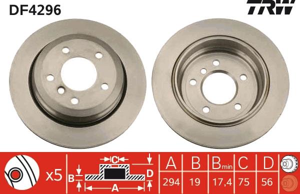 TRW DF4296 - Kočioni disk www.molydon.hr