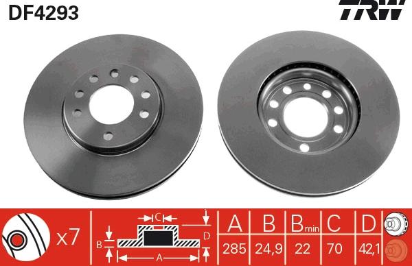 TRW DF4293 - Kočioni disk www.molydon.hr