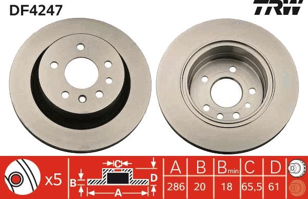 TRW DF4247 - Kočioni disk www.molydon.hr