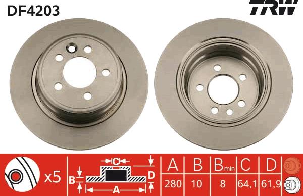 TRW DF4203 - Kočioni disk www.molydon.hr