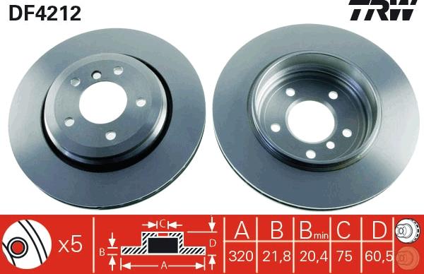 TRW DF4212 - Kočioni disk www.molydon.hr