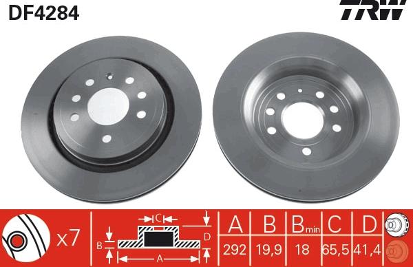 TRW DF4284 - Kočioni disk www.molydon.hr