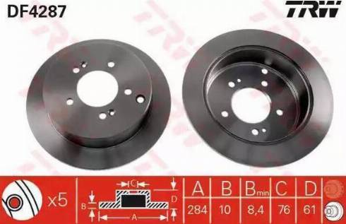 Sangsin Brake SD1052 - Kočioni disk www.molydon.hr