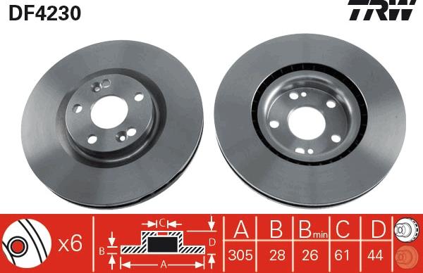 TRW DF4230 - Kočioni disk www.molydon.hr