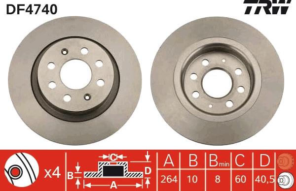 TRW DF4740 - Kočioni disk www.molydon.hr