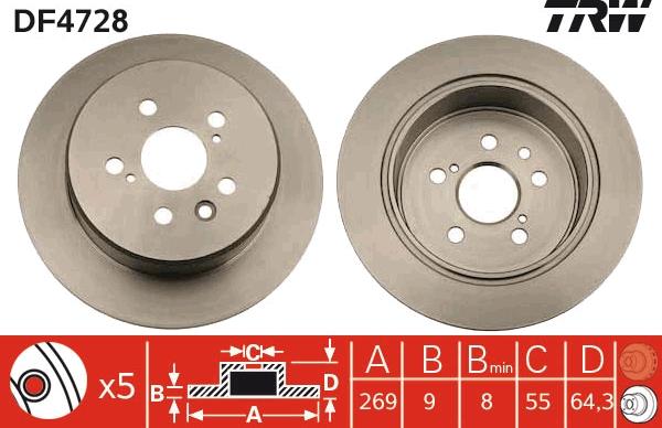 TRW DF4728 - Kočioni disk www.molydon.hr