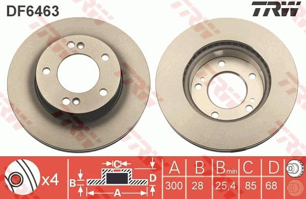 TRW DF6463 - Kočioni disk www.molydon.hr