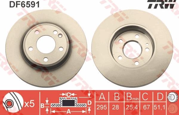 TRW DF6591 - Kočioni disk www.molydon.hr