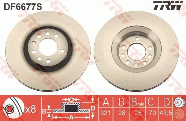 TRW DF6677S - Kočioni disk www.molydon.hr