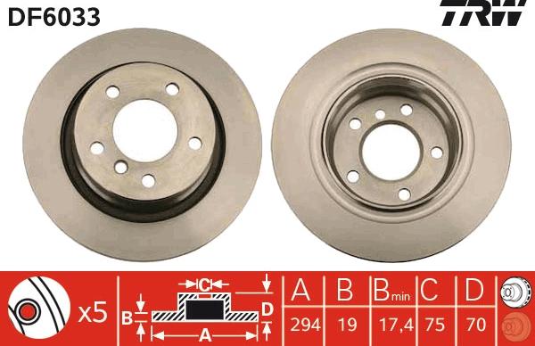 TRW DF6033 - Kočioni disk www.molydon.hr