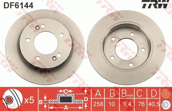 TRW DF6144 - Kočioni disk www.molydon.hr