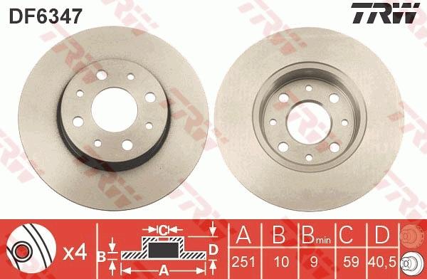 TRW DF6347 - Kočioni disk www.molydon.hr