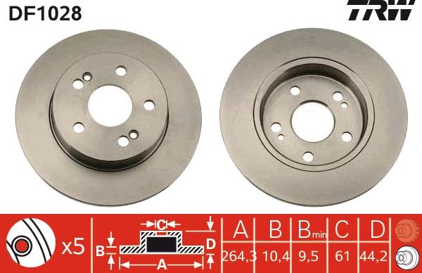 TRW DF1028 - Kočioni disk www.molydon.hr