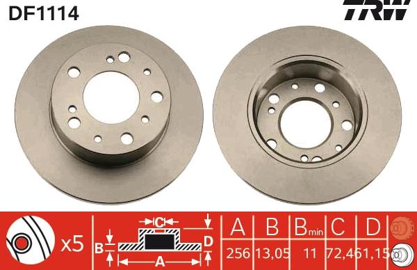 TRW DF1114 - Kočioni disk www.molydon.hr