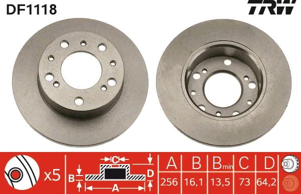 TRW DF1118 - Kočioni disk www.molydon.hr