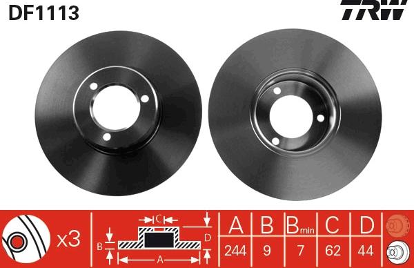 TRW DF1113 - Kočioni disk www.molydon.hr