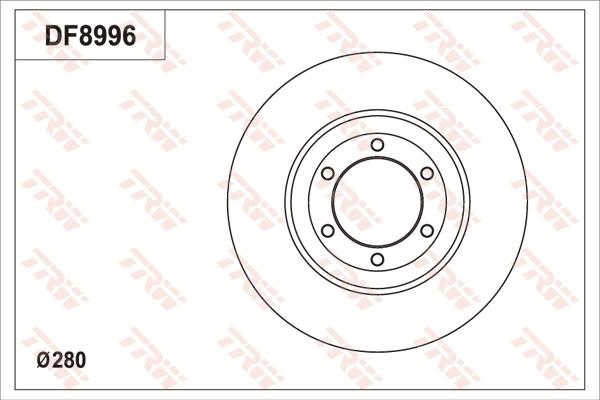 TRW DF8996 - Kočioni disk www.molydon.hr