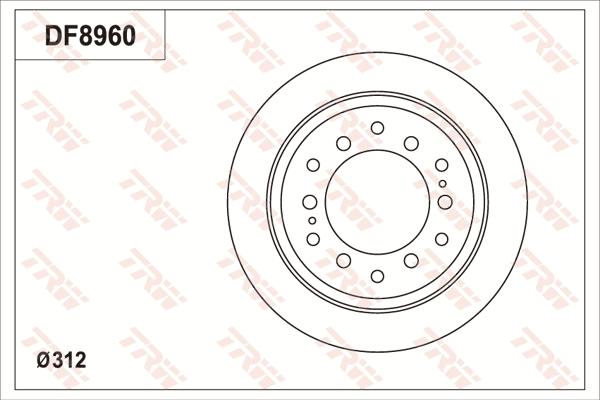 TRW DF8960S - Kočioni disk www.molydon.hr