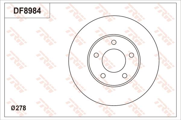 TRW DF8984 - Kočioni disk www.molydon.hr