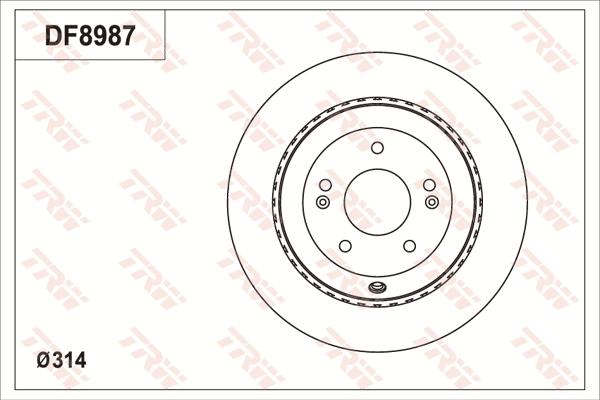 TRW DF8987S - Kočioni disk www.molydon.hr