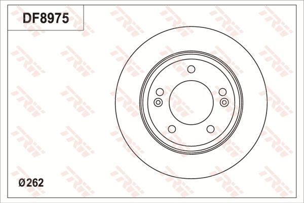 TRW DF8975S - Kočioni disk www.molydon.hr