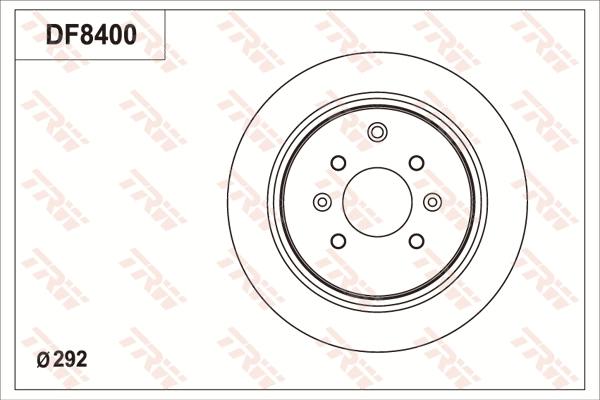 TRW DF8400S - Kočioni disk www.molydon.hr