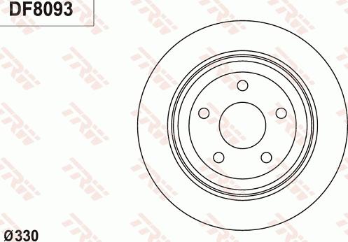 TRW DF8093 - Kočioni disk www.molydon.hr